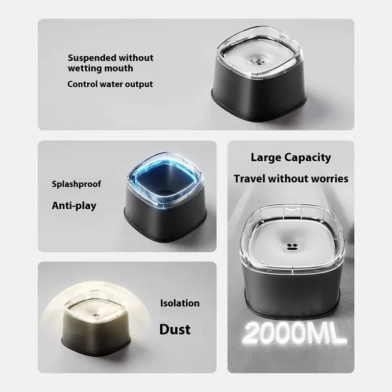 Anti Splash Pet Water Bowl