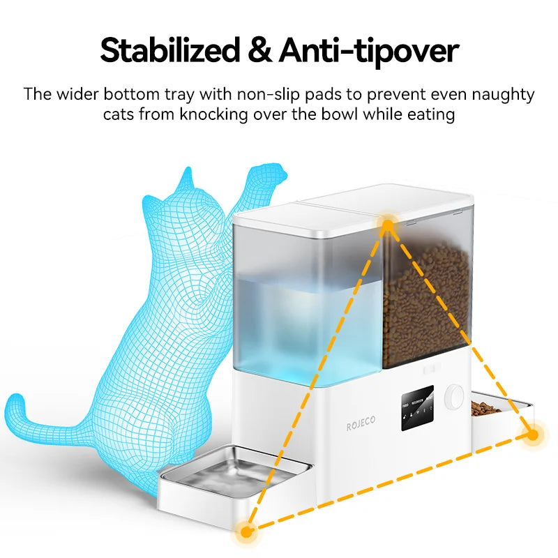 Automatic Pet Feeder and Water Fountain