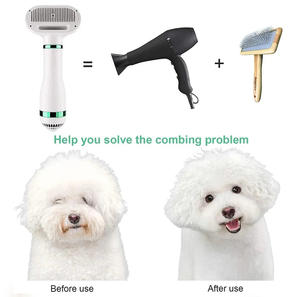 2 in 1 Pet Dryer Brush